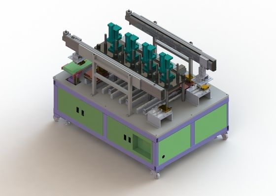 Linha reta tipo da estação do equipamento 4 de Li Ion Battery Manufacturing Hot Press