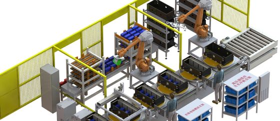 10PPM Linha de produção de bateria de carro elétrico PLC Auto Starter Produção de bateria de lítio de lítio bateria de íon de lítio produ