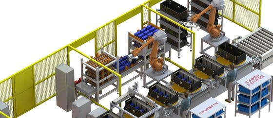10PPM Linha de produção de bateria de carro elétrico PLC Auto Starter Produção de bateria de lítio de lítio bateria de íon de lítio produ