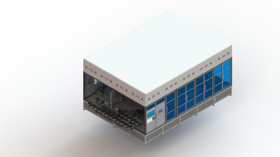 Linha reta tipo do equipamento da imprensa de Li Ion Battery Manufacturing Equipment Hot de 4 estações