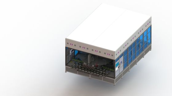 Linha reta tipo do equipamento da imprensa de Li Ion Battery Manufacturing Equipment Hot de 4 estações