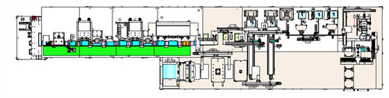 O lítio laminado Ion Battery Production Line Flexible empacotou a cadeia de fabricação da pilha