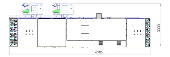 Lítio automático Ion Battery Production Line 18PPM/Min For Square Battery Cleaning