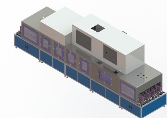 Linha de produção automática da bateria de íon de lítio para a limpeza quadrada da bateria da série