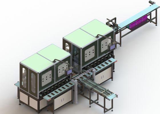 cadeia de fabricação equipamento quente da bateria de íon de lítio 15PPM da pressão fria da estação do dobro