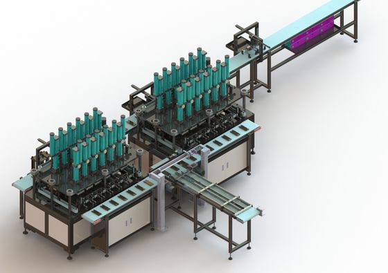 cadeia de fabricação equipamento quente da bateria de íon de lítio 15PPM da pressão fria da estação do dobro