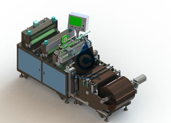 Máquina de corte da fita adesiva de parte de polo da bateria que desenrola-se automaticamente
