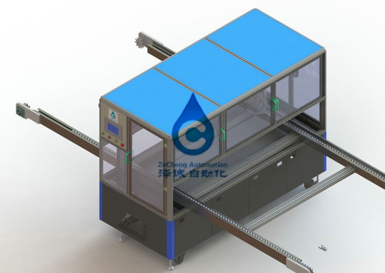 Linha de produção automática da bateria de lítio da máquina de gravação do módulo de bateria de 8 PPM