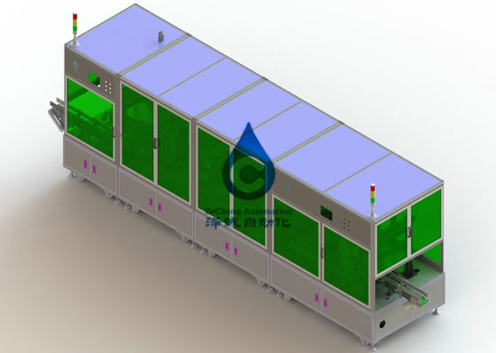 Única cadeia de fabricação gravação do bloco da bateria da posição 800KG da bateria e máquina de embalagem
