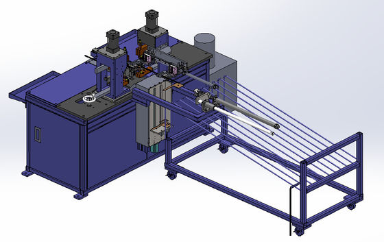 Linha de produção soldador com nervuras da bateria do PLC de Omron auto do ponto da eficiência elevada