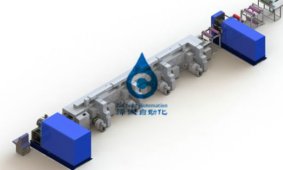 Linha de produção composta do rolo da placa 80KW para a bateria de zinco de prata do manganês do lítio