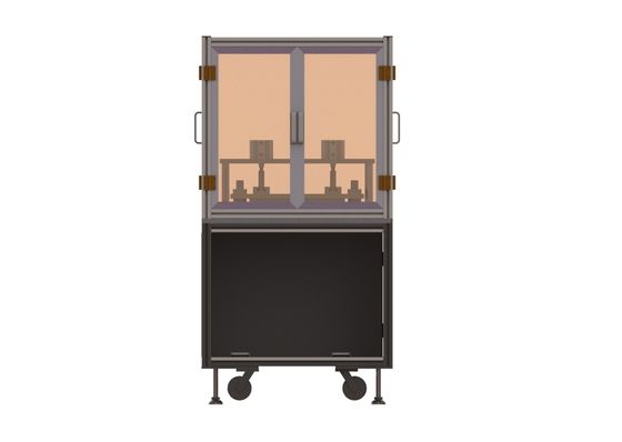 Linha de produção semi automática máquina cortando negativa positiva da bateria de lítio