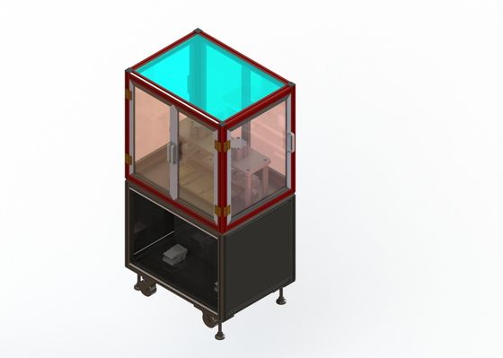 Linha de produção semi automática máquina cortando negativa positiva da bateria de lítio