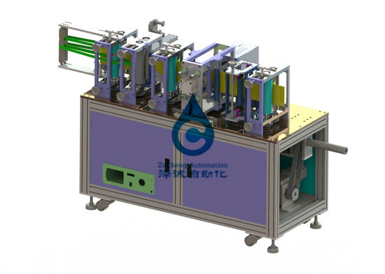 Linha de produção máquina automática da bateria 6KW da máscara da dobradura do controle do PLC