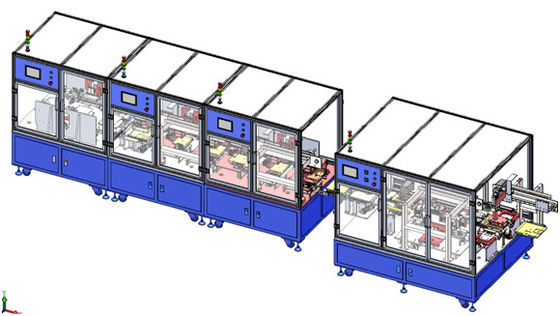 Linha automática adesiva da bateria de baixo nível de ruído do poder do equipamento de produção da bateria