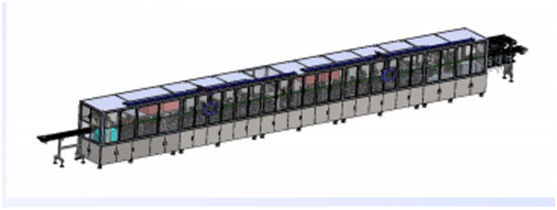 Linha de produção automática série macia da bateria flexível da bateria do poder do bloco