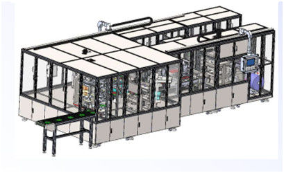 Linha de produção automática série macia da bateria flexível da bateria do poder do bloco