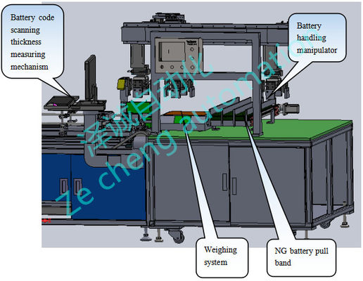 Máquina de peso de medição da espessura simples da bateria de lítio da máquina da selagem do laser