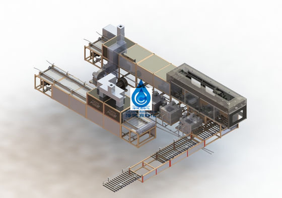 Linha de produção totalmente automático da bateria de lítio do secador da limpeza da bateria