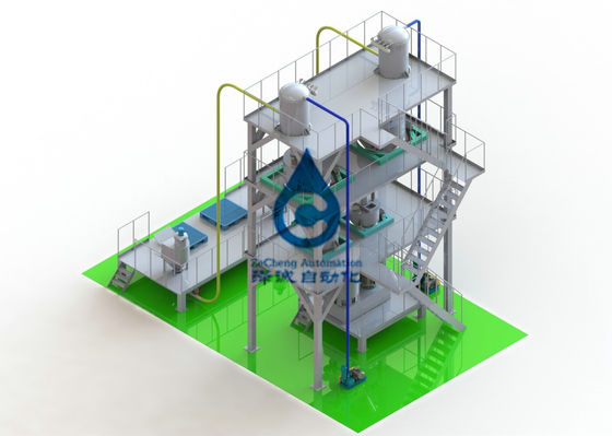 linha de produção máquina da bateria de carro 2000Kg/H de mistura automática dos materiais do cátodo do ânodo