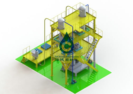 linha de produção máquina da bateria de carro 2000Kg/H de mistura automática dos materiais do cátodo do ânodo