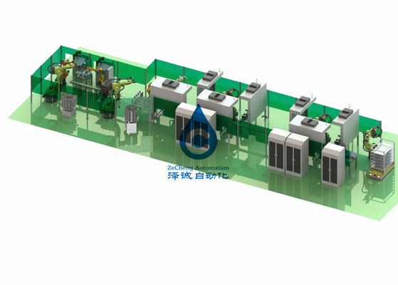 Cadeia de fabricação automática do bloco de 18650 baterias do equipamento de produção da bateria 100PPM