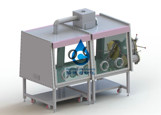 2 caixa de luva protetora da caixa do gás inerte da seção do equipamento de produção 2 da bateria do quilowatt