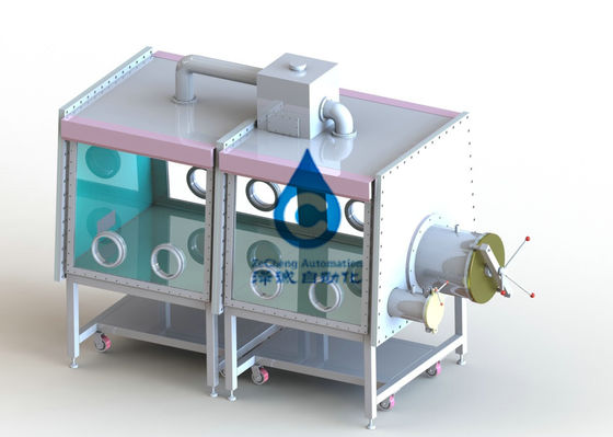 2 caixa de luva protetora da caixa do gás inerte da seção do equipamento de produção 2 da bateria do quilowatt